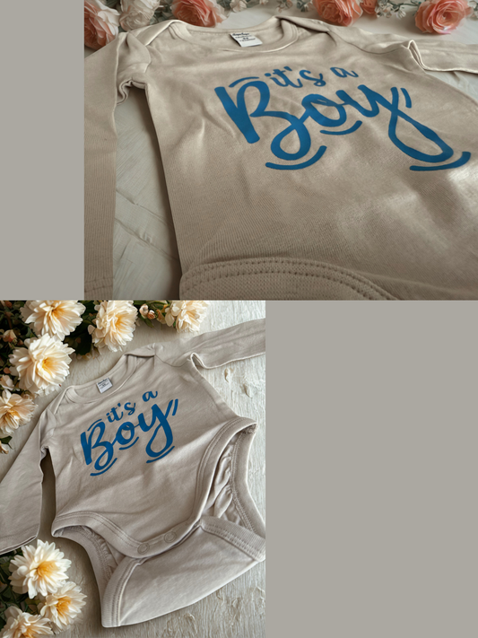 Babybody "It´s a Boy" langarm