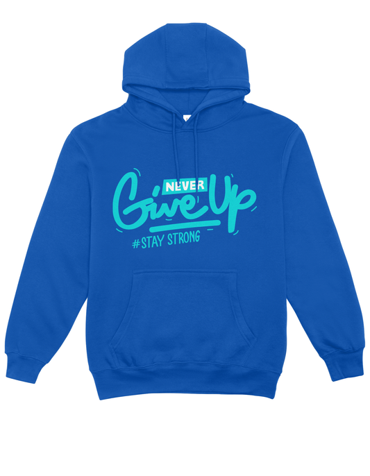 Hoodie "Never give up"