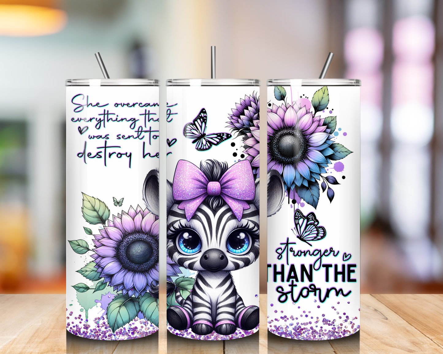 20 oZ Tumbler "Zebra"